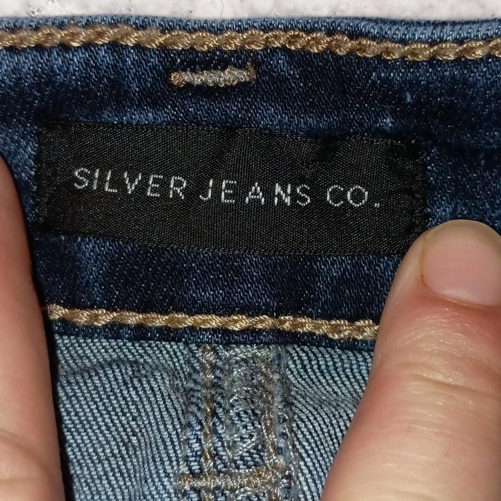 Silver Suki Slim Boot Button Fly Jeans Size 33 - Picture 2 of 9